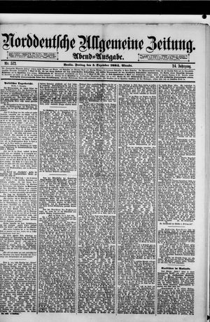 Norddeutsche allgemeine Zeitung on Dec 5, 1884