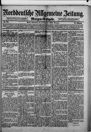Norddeutsche allgemeine Zeitung vom 11.12.1884