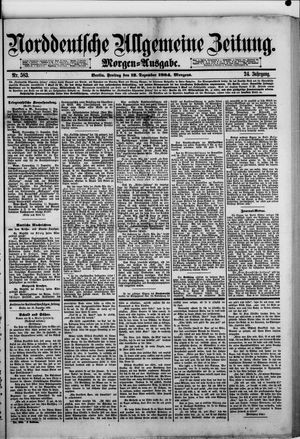 Norddeutsche allgemeine Zeitung vom 12.12.1884