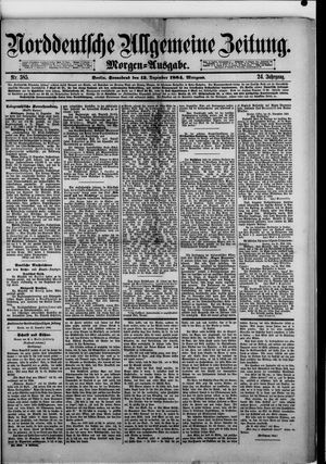 Norddeutsche allgemeine Zeitung vom 13.12.1884