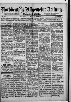 Norddeutsche allgemeine Zeitung vom 17.12.1884