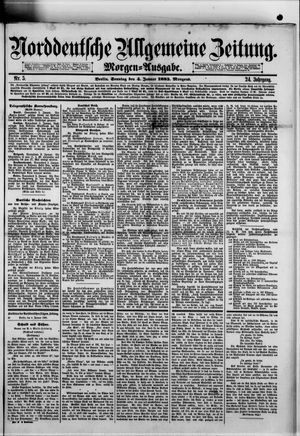 Norddeutsche allgemeine Zeitung vom 04.01.1885