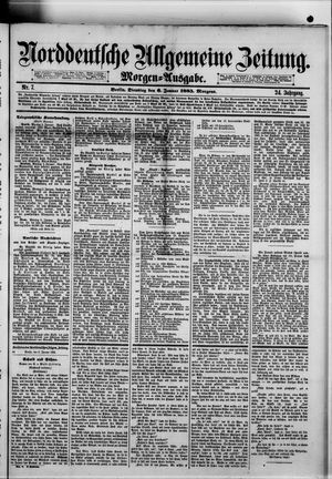 Norddeutsche allgemeine Zeitung vom 06.01.1885