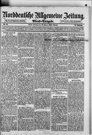 Norddeutsche allgemeine Zeitung vom 13.01.1885