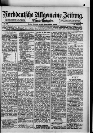 Norddeutsche allgemeine Zeitung vom 14.01.1885