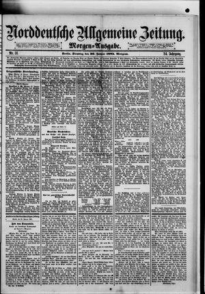 Norddeutsche allgemeine Zeitung vom 20.01.1885