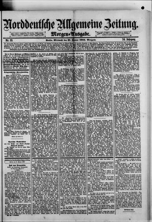 Norddeutsche allgemeine Zeitung vom 21.01.1885