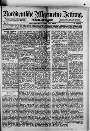 Norddeutsche allgemeine Zeitung vom 23.01.1885