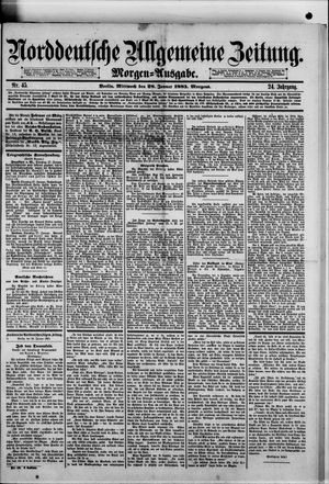 Norddeutsche allgemeine Zeitung vom 28.01.1885