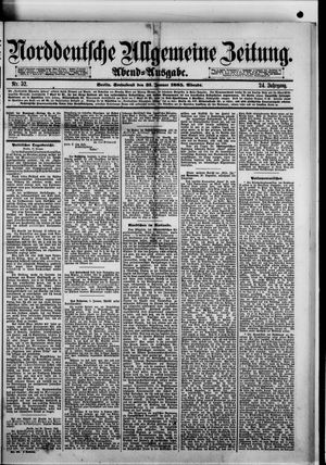 Norddeutsche allgemeine Zeitung on Jan 31, 1885