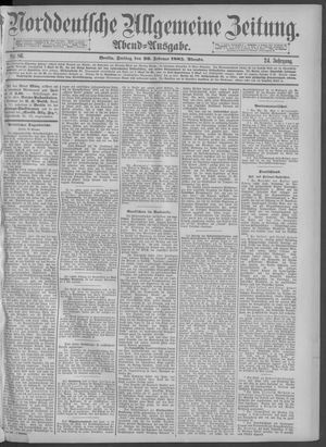 Norddeutsche allgemeine Zeitung vom 20.02.1885