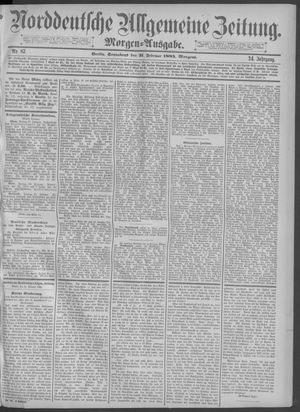 Norddeutsche allgemeine Zeitung on Feb 21, 1885