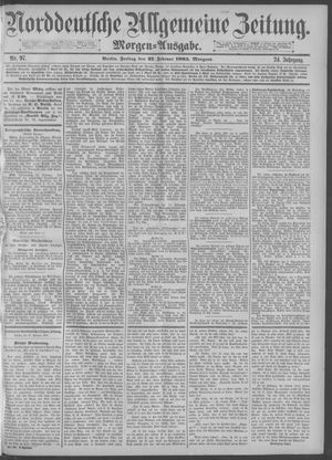 Norddeutsche allgemeine Zeitung vom 27.02.1885