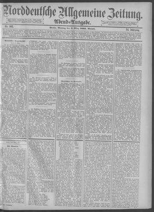 Norddeutsche allgemeine Zeitung on Mar 2, 1885