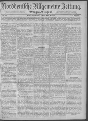 Norddeutsche allgemeine Zeitung vom 07.03.1885
