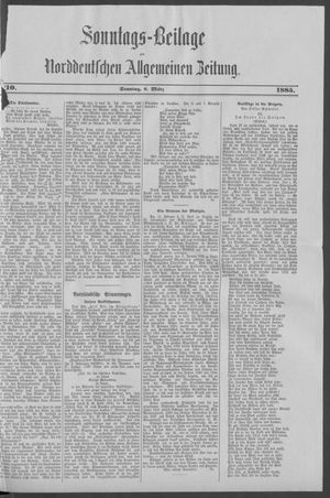 Norddeutsche allgemeine Zeitung vom 08.03.1885