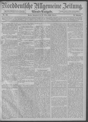 Norddeutsche allgemeine Zeitung vom 21.03.1885