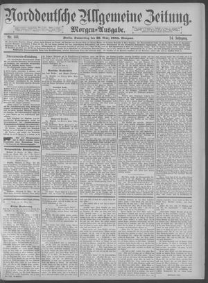 Norddeutsche allgemeine Zeitung vom 26.03.1885