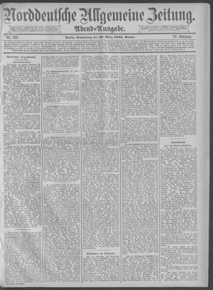 Norddeutsche allgemeine Zeitung vom 26.03.1885
