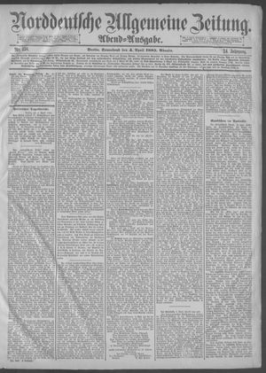 Norddeutsche allgemeine Zeitung vom 04.04.1885