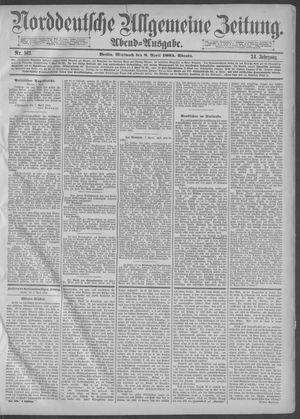 Norddeutsche allgemeine Zeitung vom 08.04.1885