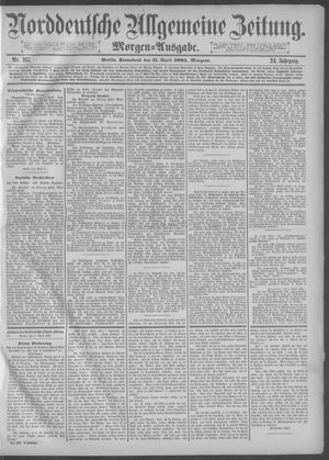 Norddeutsche allgemeine Zeitung on Apr 11, 1885