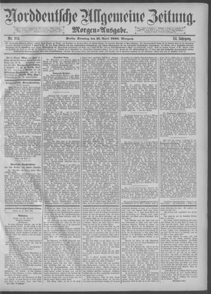 Norddeutsche allgemeine Zeitung vom 21.04.1885