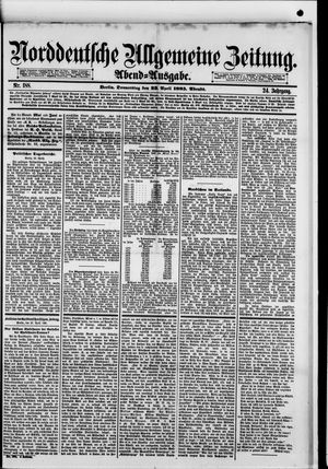 Norddeutsche allgemeine Zeitung on Apr 23, 1885