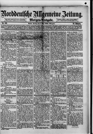 Norddeutsche allgemeine Zeitung vom 01.05.1885