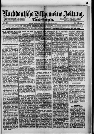 Norddeutsche allgemeine Zeitung vom 09.05.1885