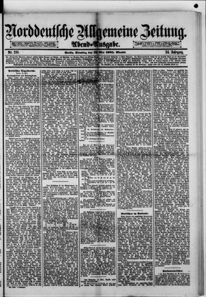 Norddeutsche allgemeine Zeitung on May 12, 1885