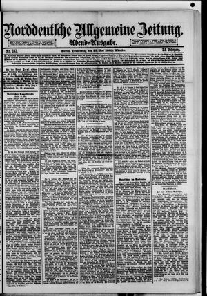 Norddeutsche allgemeine Zeitung on May 21, 1885