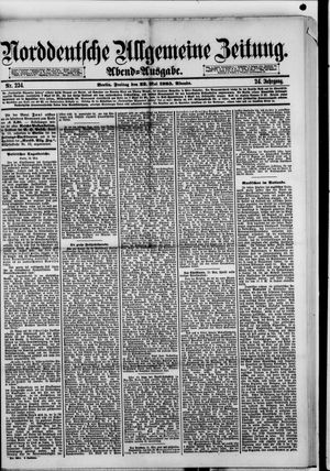 Norddeutsche allgemeine Zeitung vom 22.05.1885