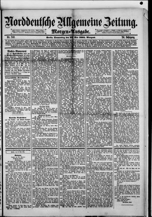 Norddeutsche allgemeine Zeitung on May 28, 1885