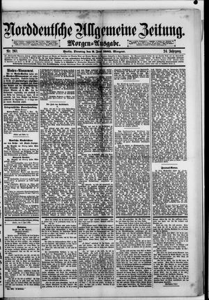 Norddeutsche allgemeine Zeitung vom 09.06.1885