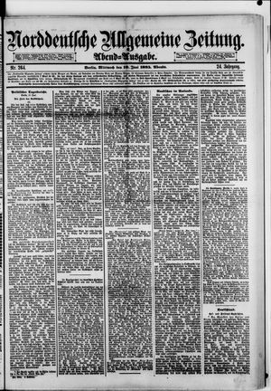 Norddeutsche allgemeine Zeitung vom 10.06.1885