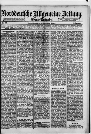 Norddeutsche allgemeine Zeitung vom 17.06.1885