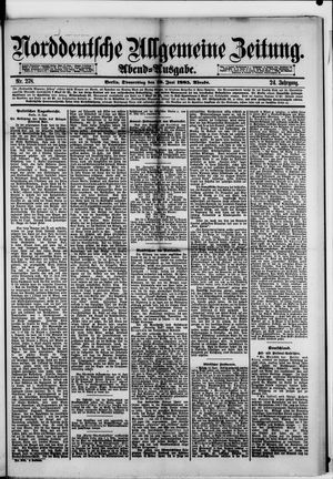 Norddeutsche allgemeine Zeitung vom 18.06.1885