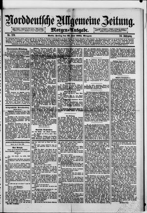 Norddeutsche allgemeine Zeitung vom 19.06.1885