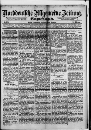 Norddeutsche allgemeine Zeitung vom 23.06.1885