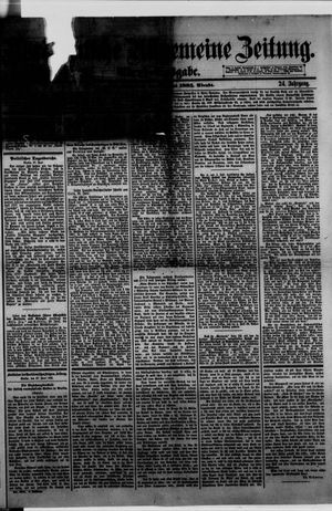 Norddeutsche allgemeine Zeitung on Jun 27, 1885