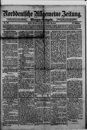 Norddeutsche allgemeine Zeitung vom 30.06.1885