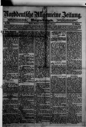Norddeutsche allgemeine Zeitung vom 01.07.1885