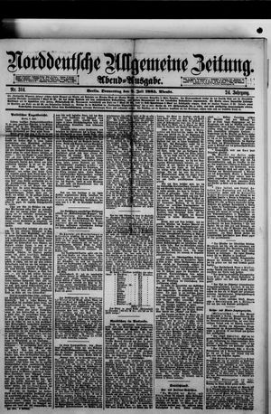 Norddeutsche allgemeine Zeitung vom 09.07.1885