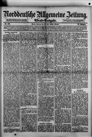 Norddeutsche allgemeine Zeitung vom 10.07.1885