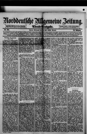 Norddeutsche allgemeine Zeitung on Jul 15, 1885