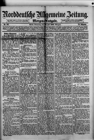 Norddeutsche allgemeine Zeitung vom 23.07.1885
