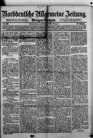 Norddeutsche allgemeine Zeitung on Jul 24, 1885