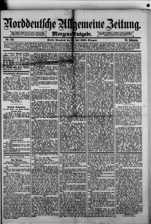 Norddeutsche allgemeine Zeitung vom 25.07.1885