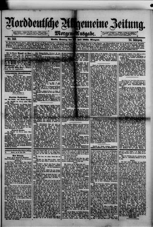 Norddeutsche allgemeine Zeitung on Jul 26, 1885